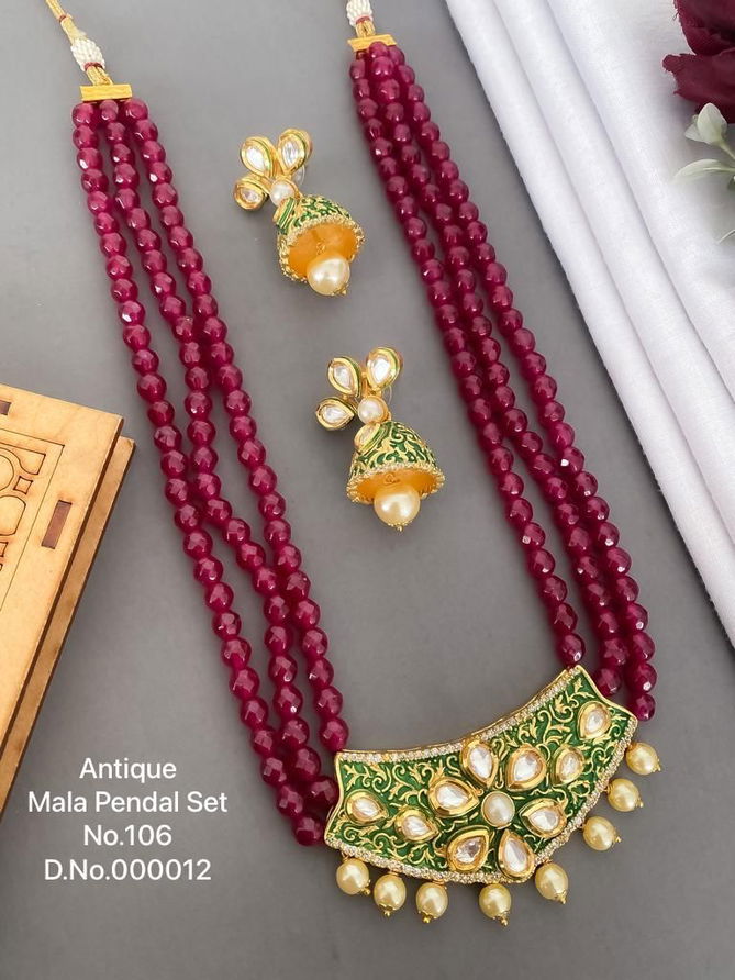 6 Antique Designer Mala Kuandan Pendant Set Manufacturers
